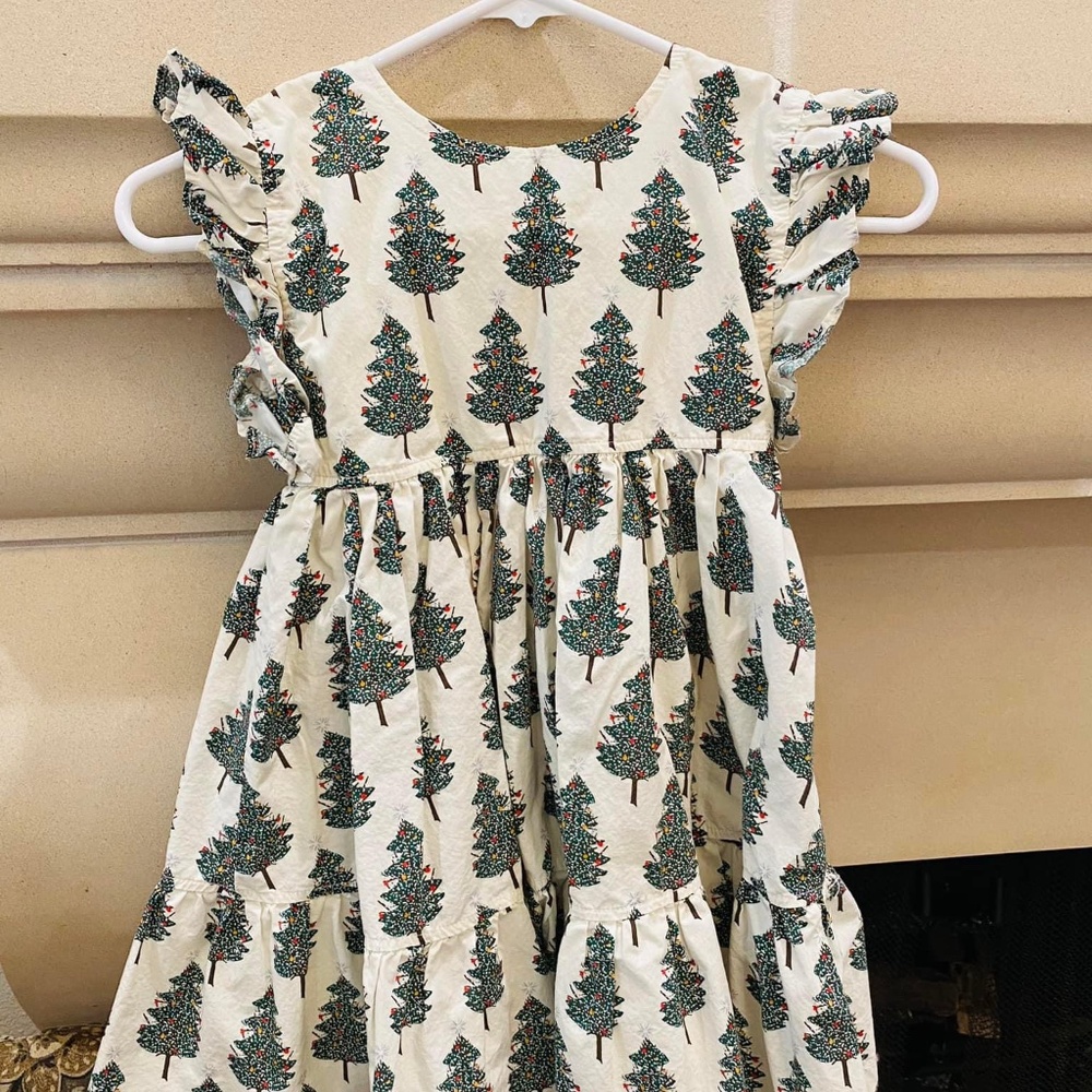 Pink Chicken Christmas Tree Dress Size 6